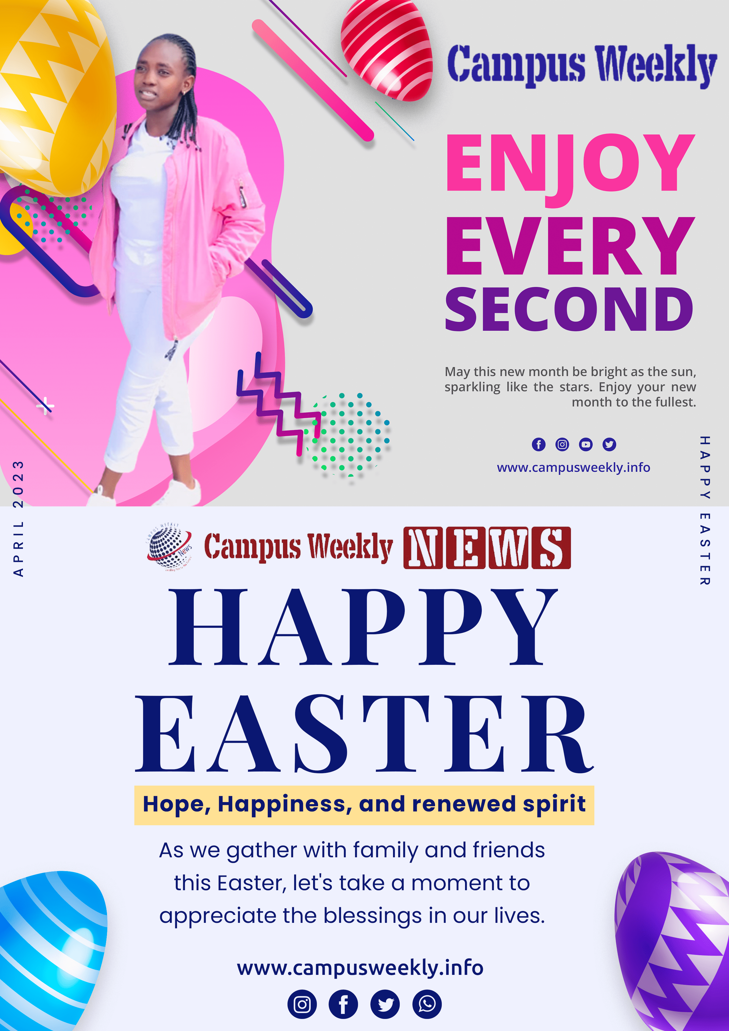 Happy Easter from Campus Weekly - New Month - Atyang Tina